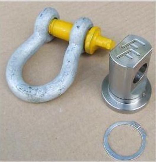 Stainless Steel Swivel Recovery Eyes x 2 with Rated Shackles