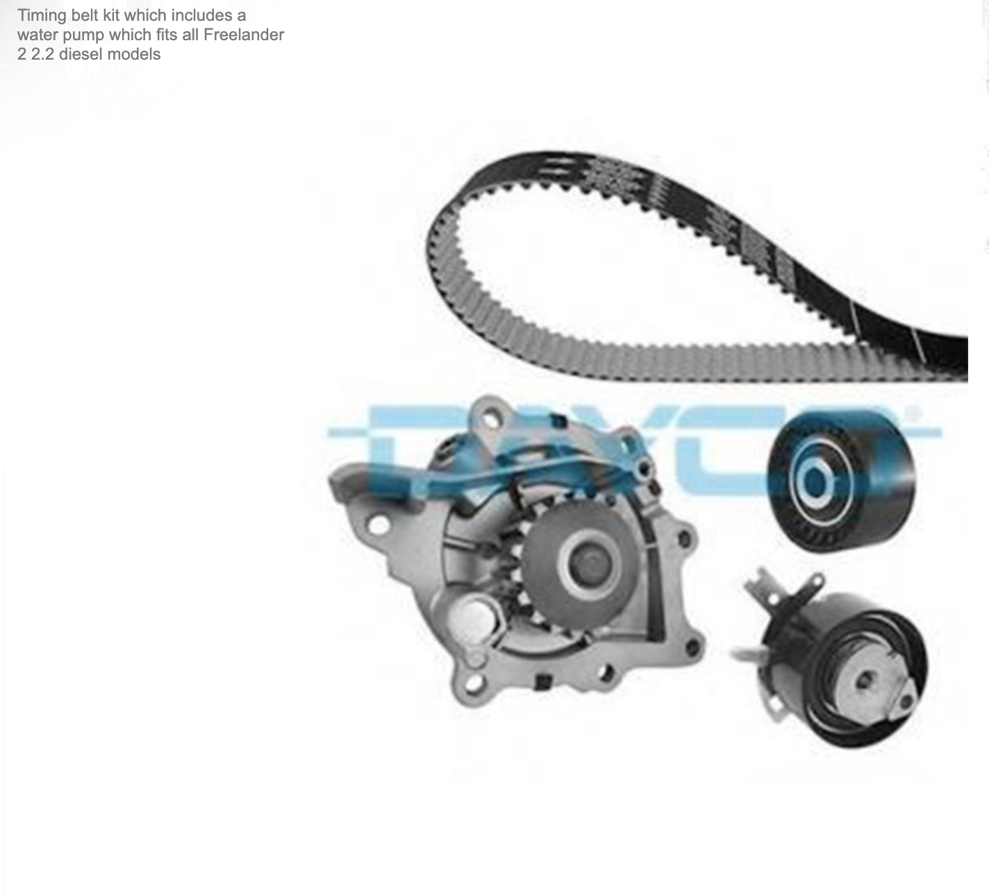 Timing belt range shop rover evoque