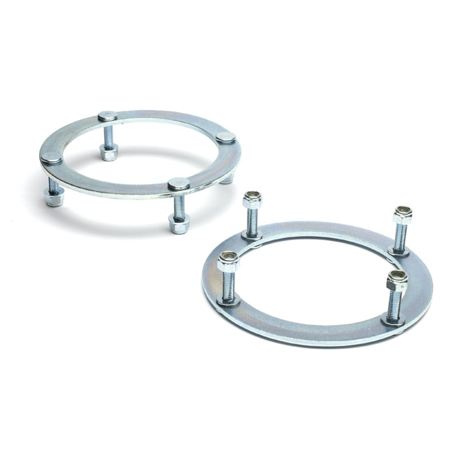 Land Rover Front Turret Securing Rings & Stainless Nuts RNJ500010 - Aftermarket Pair