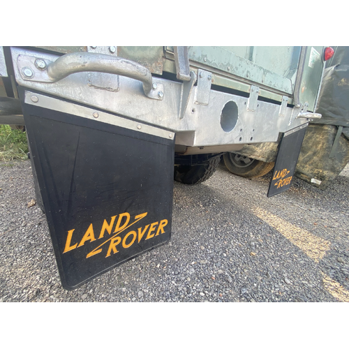 Land Rover Series Classic Rear Mudflaps (PAIR) Yellow Logo