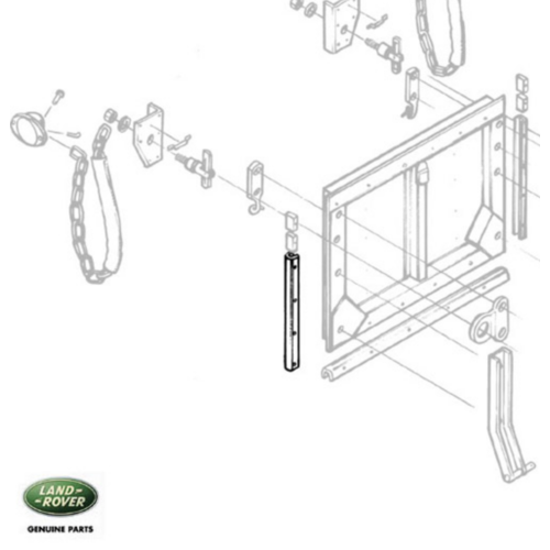 Land Rover Series 2/3/Perentie Vertical Tailgate Seal 337290