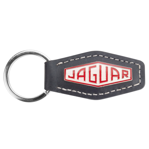 Jaguar Heritage Lozenge Key Ring - Black 50JDKR920BKA