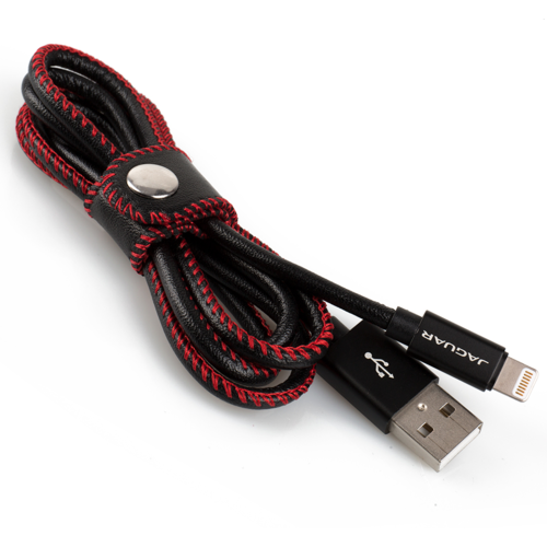 Jaguar Leather Wrapped iphone Cable 