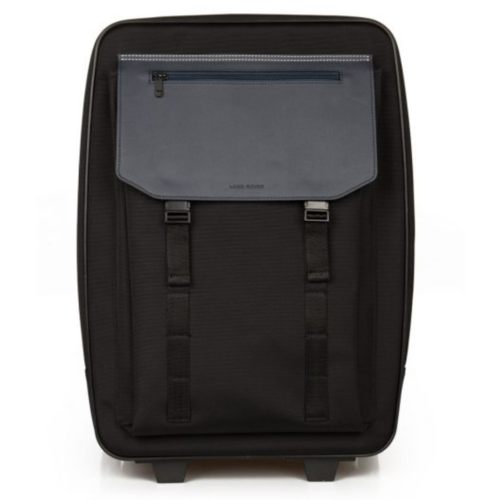Land Rover Nylon and Leather Carry On Trolley – Black