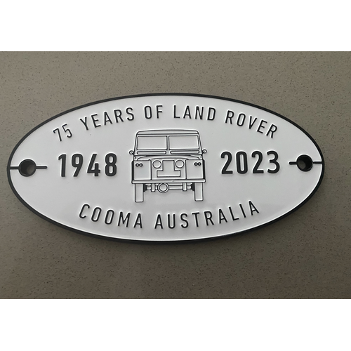 Land Rover 75th Anniversary Limited Edition Cast Badge