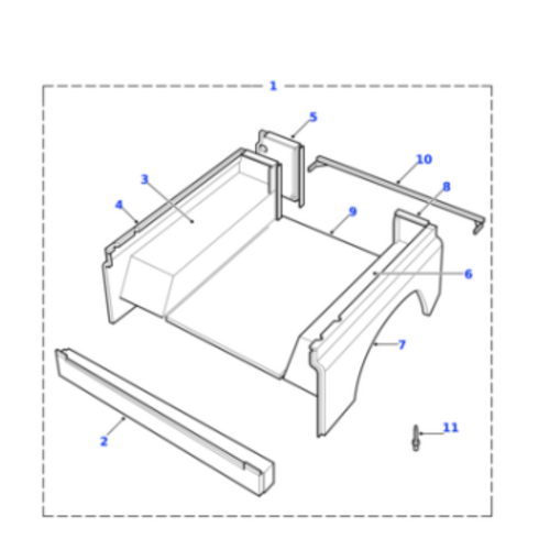 Land Rover Defender 90 LH Side Panel