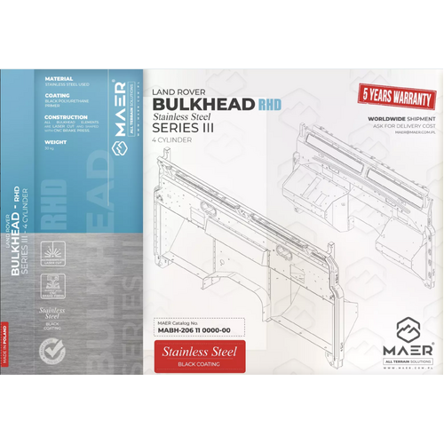 Land Rover Series 2/2a/3 Bulkhead 6 Cylinder