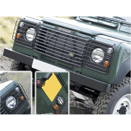 Land Rover Defender/Perentie-Wolf Front And Rear Hinged Light Guards 