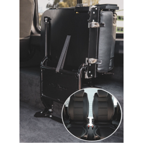 Land Rover Defender Rear Lock And Fold Seats Diamond Black XS Rim Pair