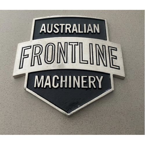 Australian Frontline Machinery Cast Badge