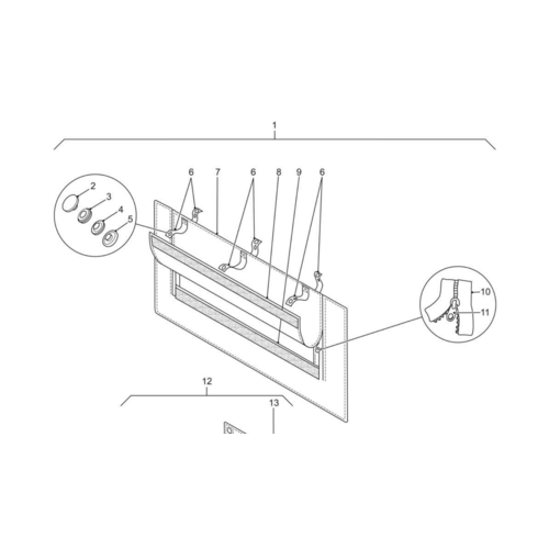 Land Rover 6x6 Electronic Repair Black Out Curtain