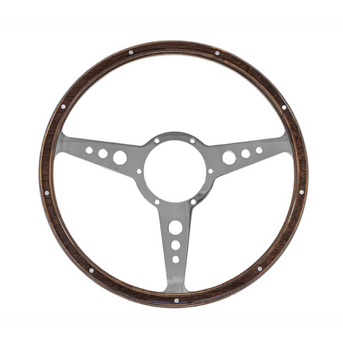 Land Rover Defender Classic Woodrim Steering Wheel Flat Dish