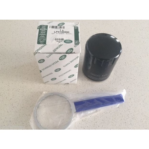 Land Rover Defender/Discovery TD5 Genuine Oil Filter and Spanner