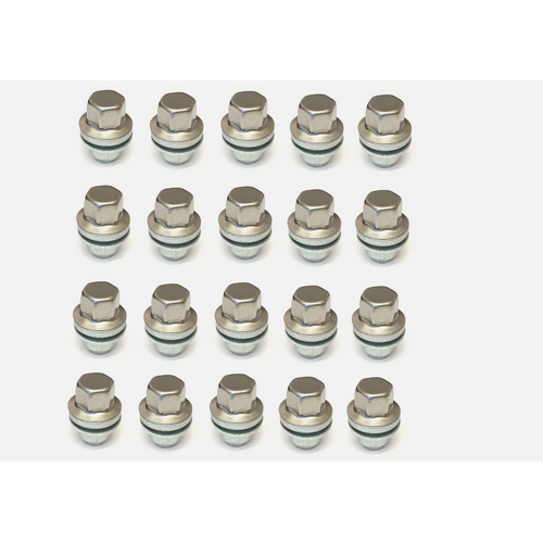 Land Rover Discovery 4/RRS/D5 New Defender Silver Alloy Wheel Nut X20
