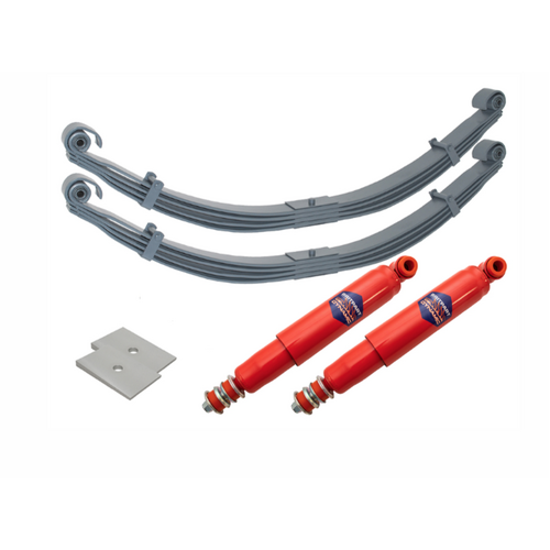 Land Rover Series LWB front And Rear Parabolic Spring Kit Full + Ubolt Kit