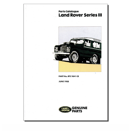Land Rover Series 3 Parts Book  RTC9841CE