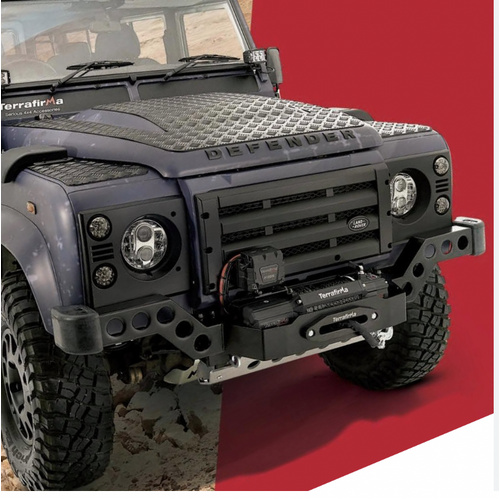 Land Rover Defender Cranked Skeleton Winch Bumper