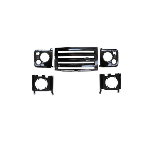 Land Rover SVX Front Grille And Surrounds Up Grade Kit Gloss Black TF277
