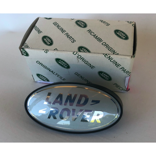Land Rover Defender Bonnet Badge Silver Genuine