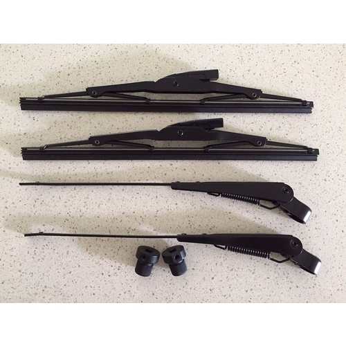 Land Rover Series 2/2a/3 Wiper Arm, Blade & Spindle Set 